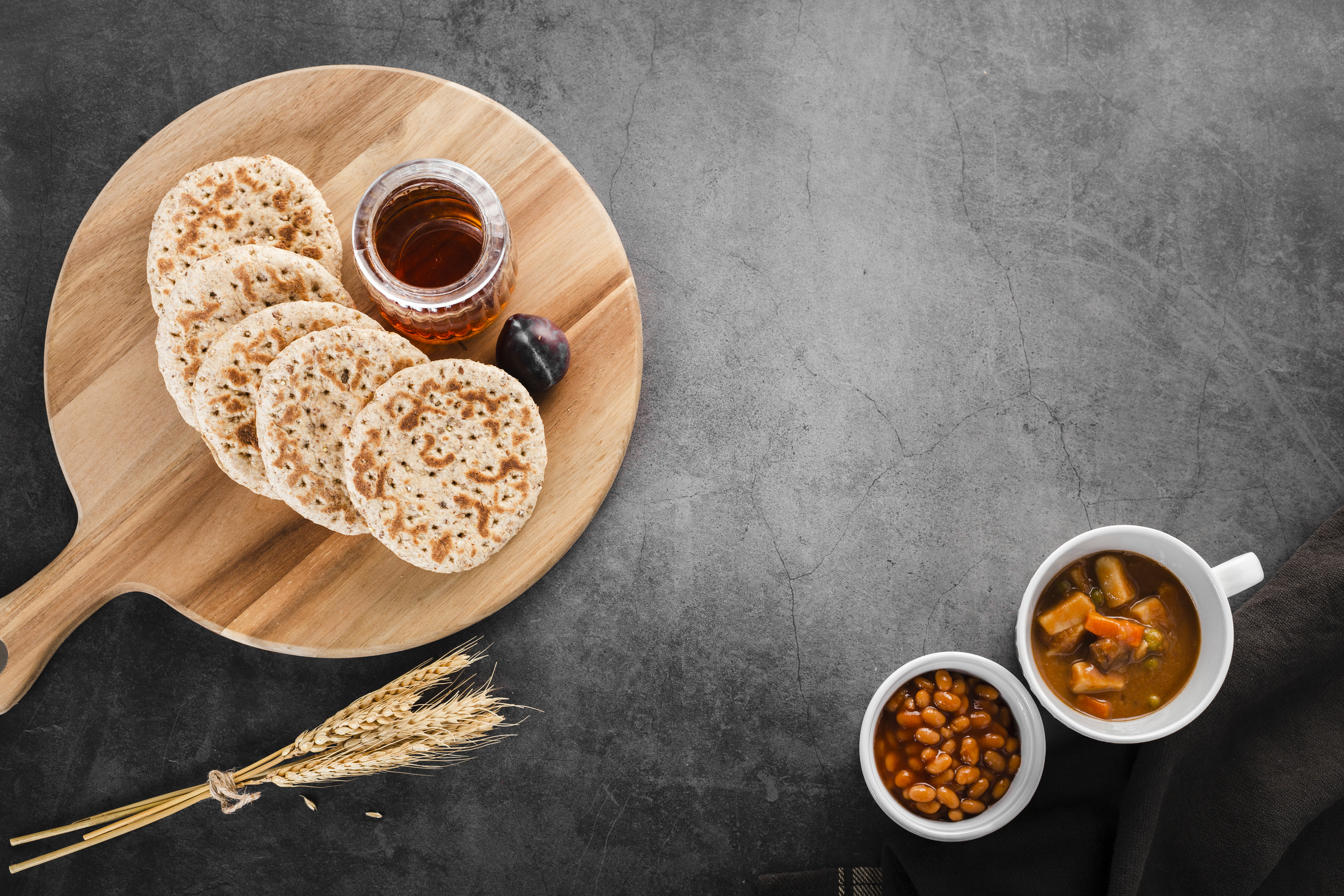 Ragi dosa served with chutney